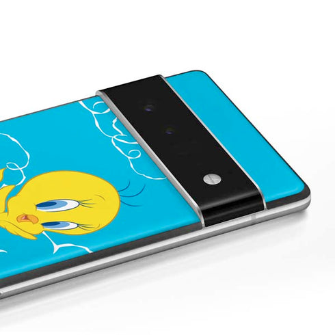 Looney Tunes Tweety Bird Flying Google Pixel 6 Skin